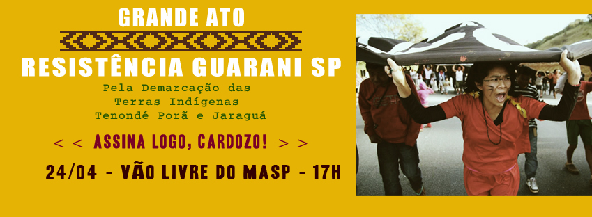 Grande Ato Resistência Guarani SP – dia 24/04 – Vão Livre do Masp – 17h