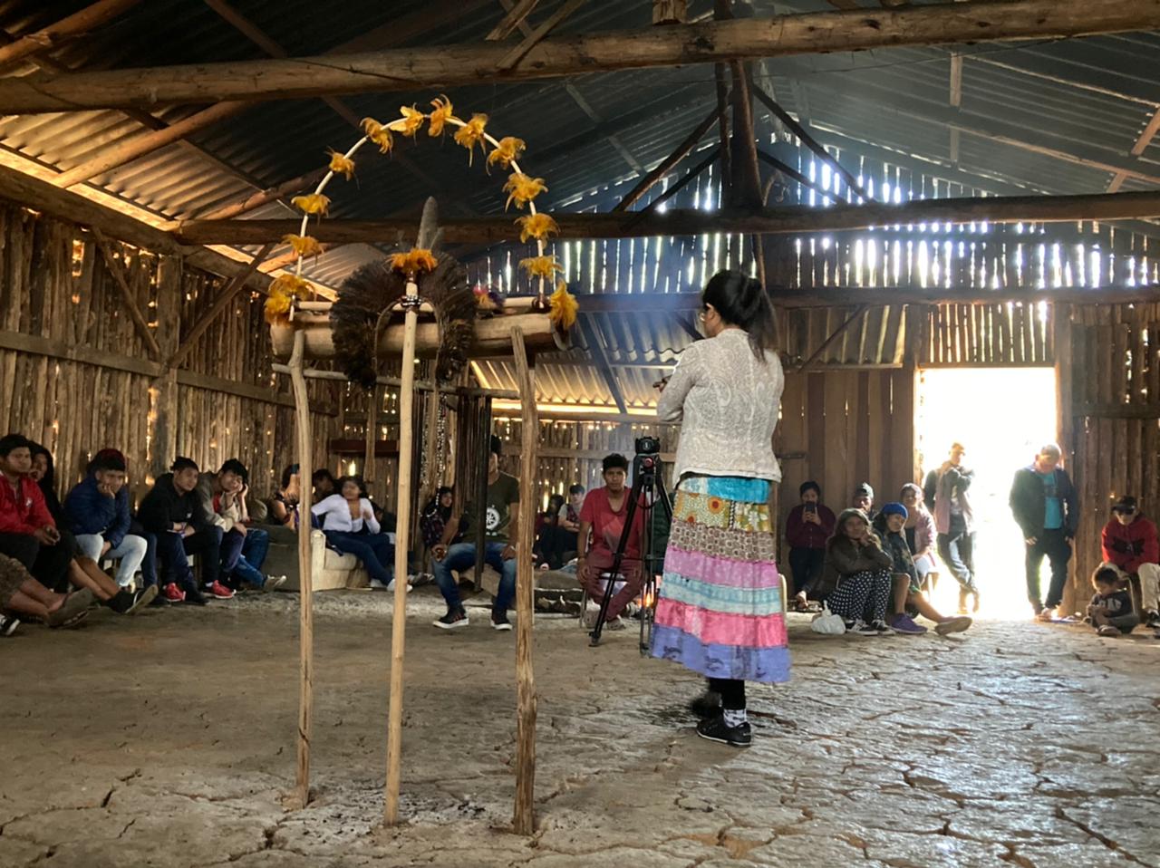  Coordenadora Regional da CGY, Andreia, fala sobre a importância de escutar os mais velhos / Foto: Acervo CGY